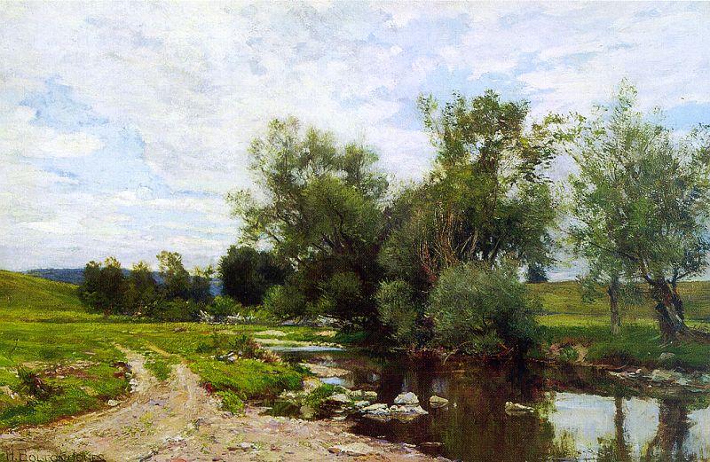 Hugh Bolton Jones On the Green River Sweden oil painting art